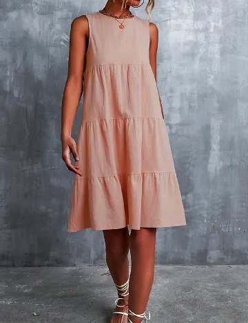 Rochie scurta SHEIN, piersica