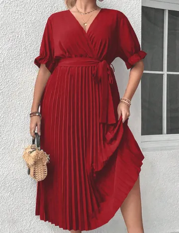 Rochie medie SHEIN CURVE, rosu Rosu