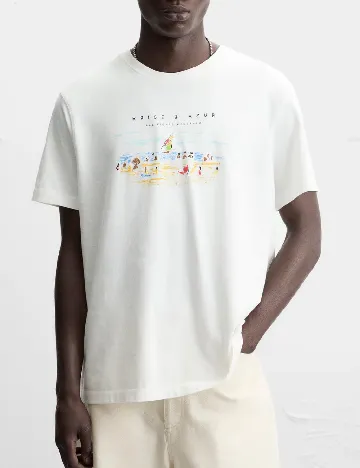 Tricou Zara, alb