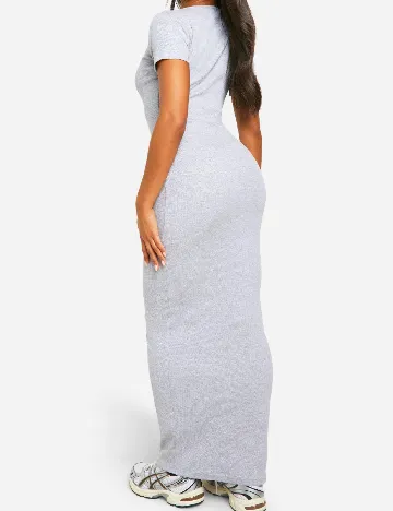 Rochie lunga Boohoo, gri
