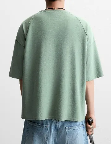 Tricou Oversize Zara, verde
