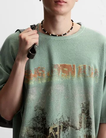 Tricou Oversize Zara, verde