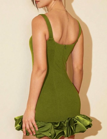 Rochie scurta SHEIN, verde