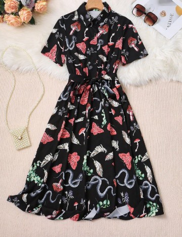 Rochie medie SHEIN, negru