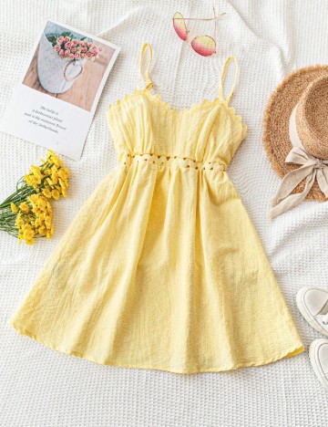 Rochie scurta SHEIN, galben
