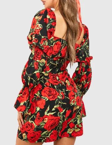 Rochie scurta Boohoo, floral print