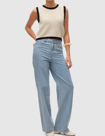 Top Vero Moda, ecru