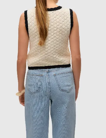Top Vero Moda, ecru