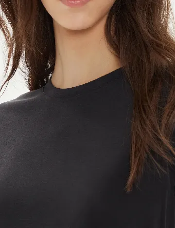 Tricou Pieces, negru Negru