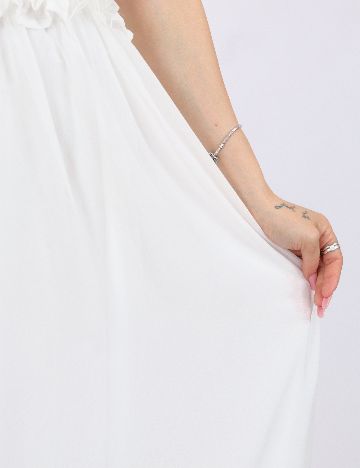Rochie lunga Vila, alb