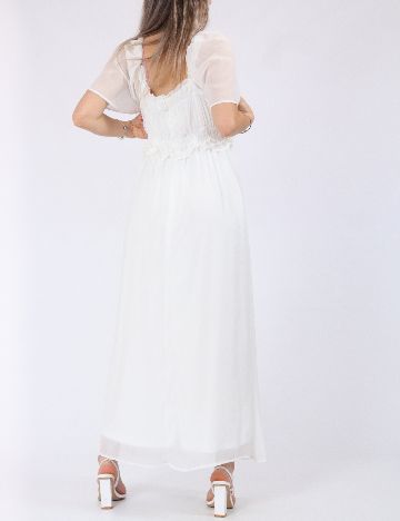 Rochie lunga Vila, alb