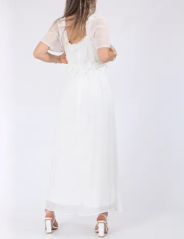 Rochie lunga Vila, alb