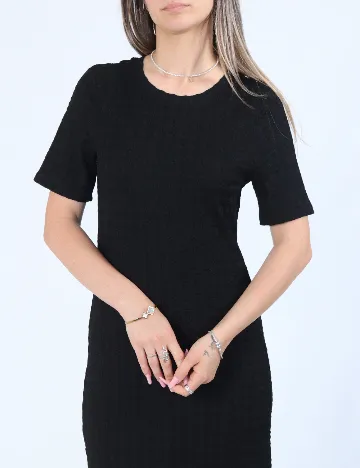 Rochie lunga Pieces, negru