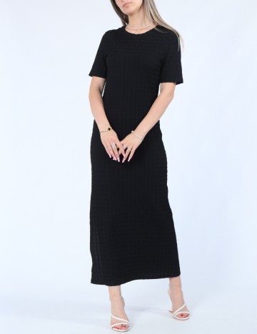 Rochie lunga Pieces, negru