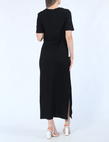 Rochie lunga Pieces, negru