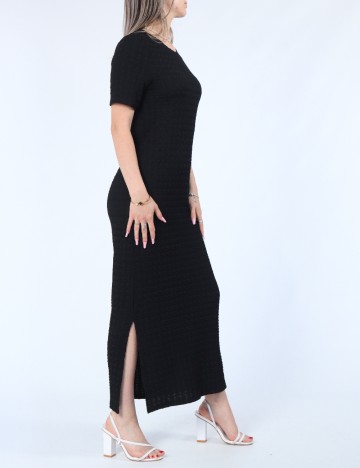 Rochie lunga Pieces, negru