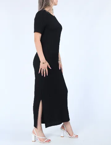 Rochie lunga Pieces, negru