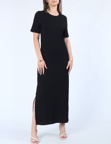 Rochie lunga Pieces, negru