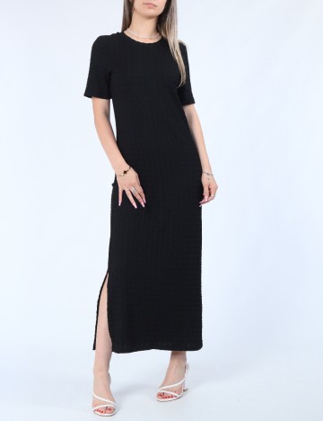 Rochie lunga Pieces, negru