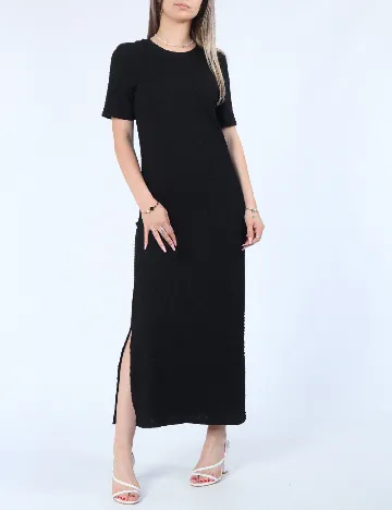 Rochie lunga Pieces, negru