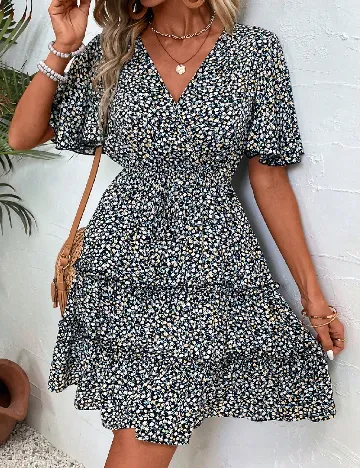 Rochie scurta SHEIN, floral print