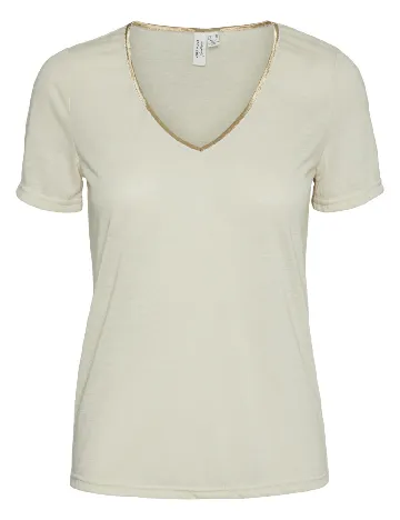 Tricou Vero Moda, crem
