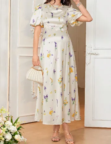 Rochie lunga SHEIN Maternity, floral print