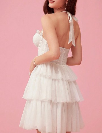 Rochie scurta SHEIN, alb