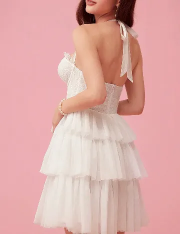 Rochie scurta SHEIN, alb