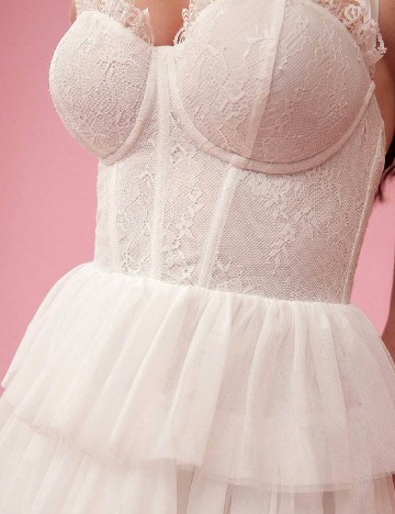 Rochie scurta SHEIN, alb
