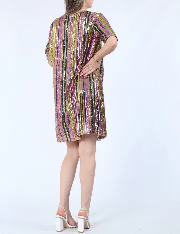 Rochie scurta Pieces, mix culori