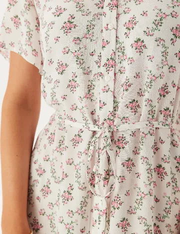 Rochie medie Pieces, alb