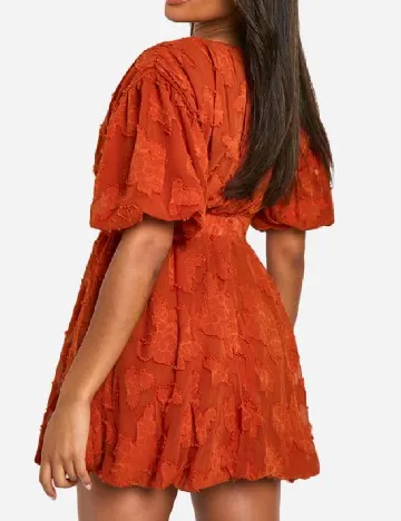 Rochie scurta Boohoo, caramiziu