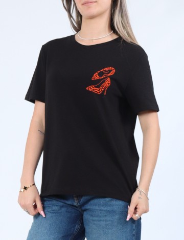 Tricou Pieces, negru