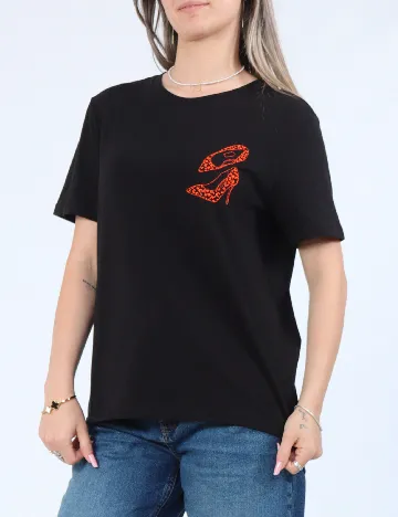 Tricou Pieces, negru