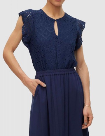 Bluza Vero Moda, bleumarin inchis