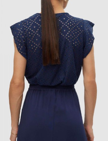 Bluza Vero Moda, bleumarin inchis