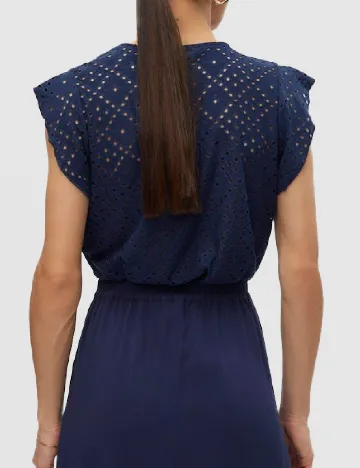Bluza Vero Moda, bleumarin inchis