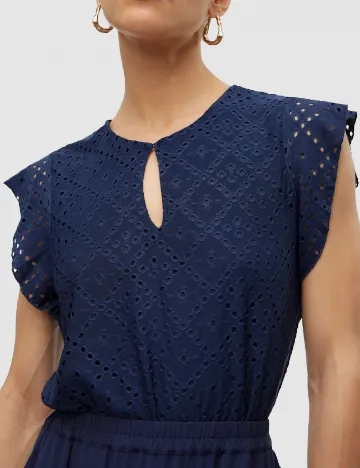 Bluza Vero Moda, bleumarin inchis