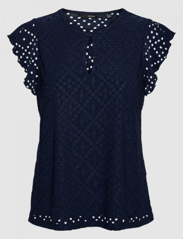 Bluza Vero Moda, bleumarin inchis