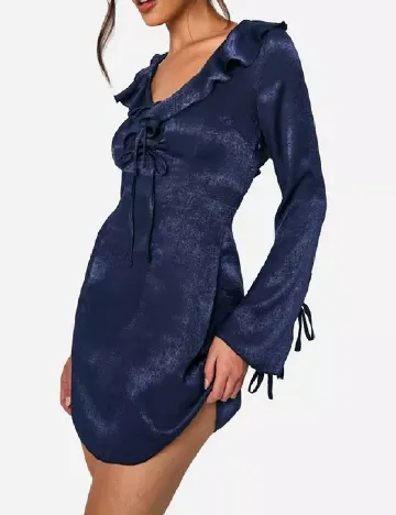 Rochie scurta Boohoo, bleumarin