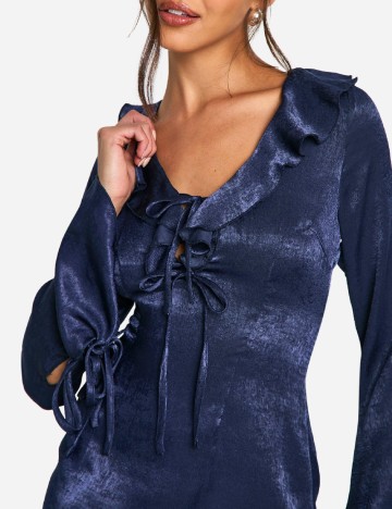 Rochie scurta Boohoo, bleumarin