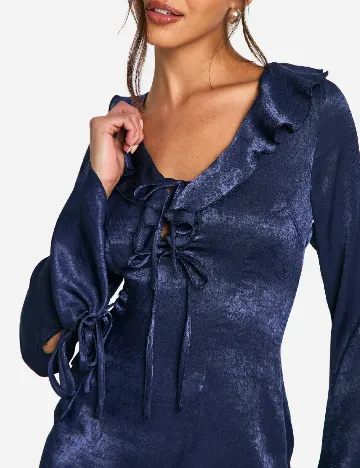Rochie scurta Boohoo, bleumarin