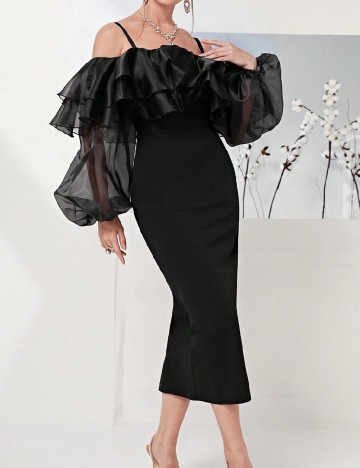 Rochie medie SHEIN, negru