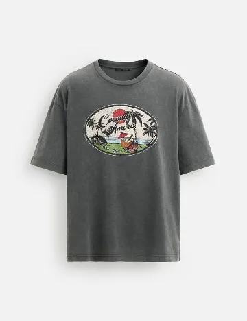 Tricou Zara, gri
