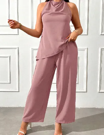 Compleu SHEIN CURVE, roz pudra