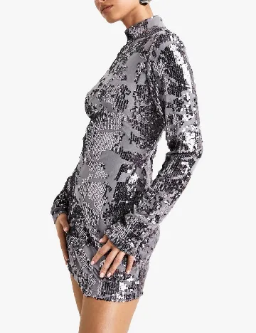 Rochie scurta Boohoo, mov