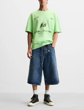 Tricou Oversize Zara, verde