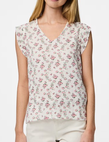 Bluza Pieces, alb