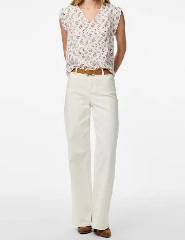 Bluza Pieces, alb